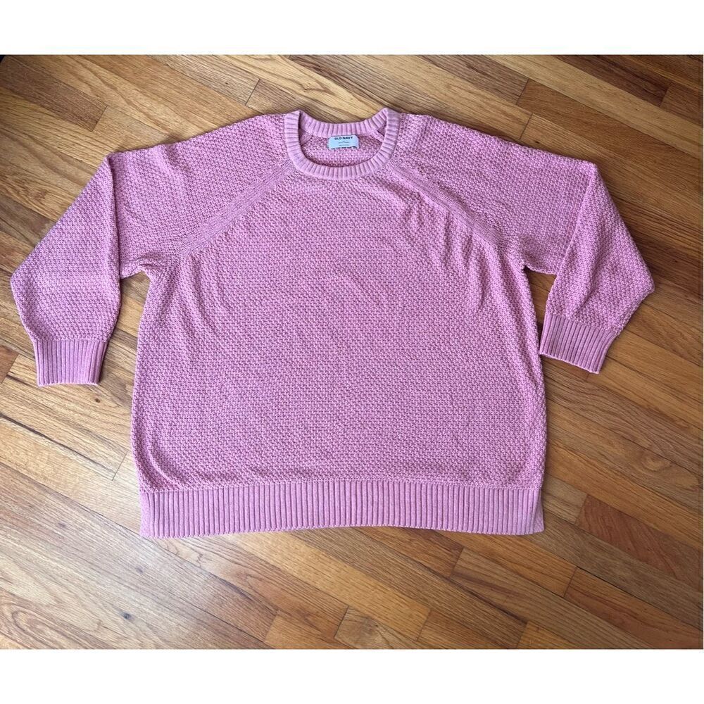 Old Navy Oversized Knit Sweater Pink XL